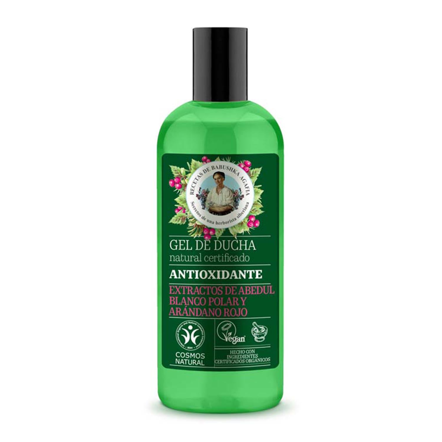 Green Agafia Arandano Rojo Gel De Baño Anti-Oxidante Natural 260Ml